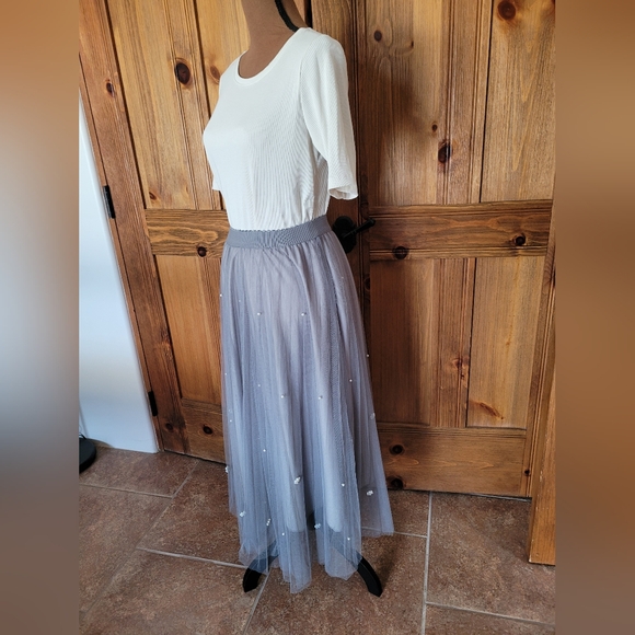 Mimi+ tulle skirt, grey, size S/M - Picture 2 of 6